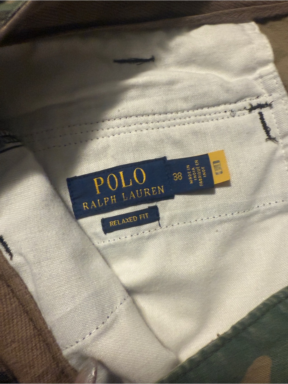 Polo by Ralph Lauren Men's Woodland Camo Cargo Shorts - Green & Brown - Picture 4 of 4